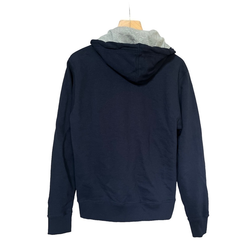 Champion Powerfleece Men’s Navy Blue Full Zip Hooded Sweatshirt, Size Small - Picture 2 of 8